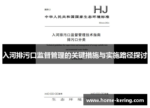 入河排污口监督管理的关键措施与实施路径探讨